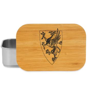 Stehender Greif von Rostock - Lunch Box - Silber - Vorne