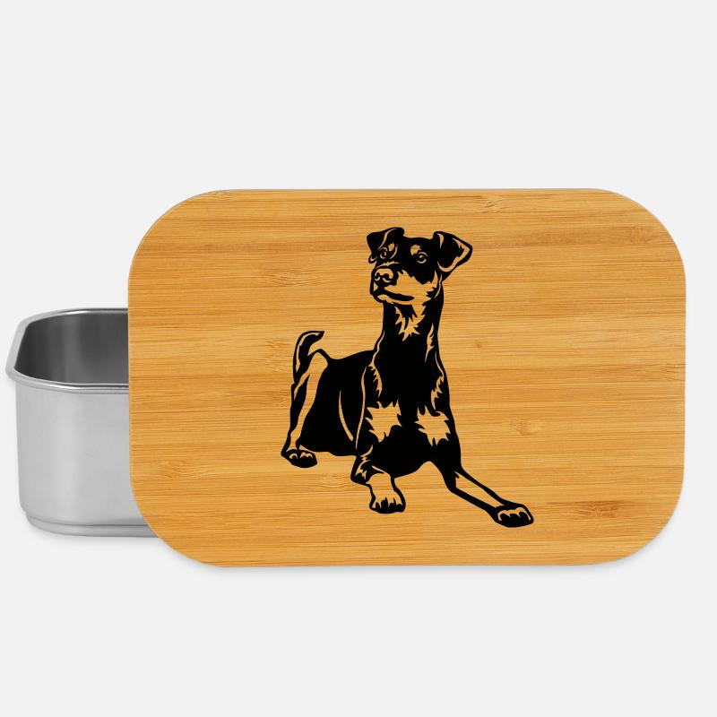 Deutscher Pinscher - Lunch Box - Silber