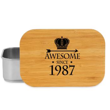 Né en 1987 - Fantastique depuis 1987 - Boîte à goûter - argent - Devant
