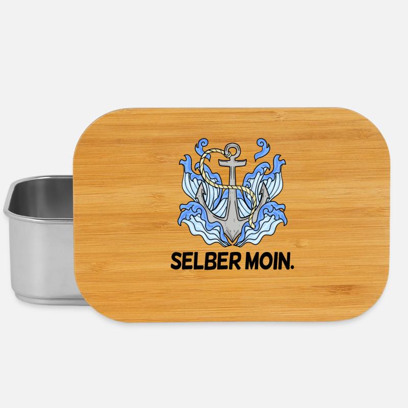 Selber Moin - Moin lustig - Lunch Box - Silber