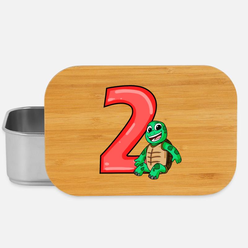 2 Jahre alt - 2 Geburtstag - Ich bin 2 - Lunch Box - Silber