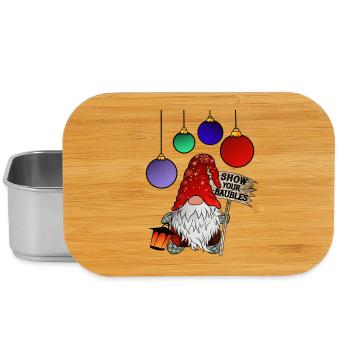 X Maß Gnom Show your Baubles - Lunch Box - Silber - Vorne