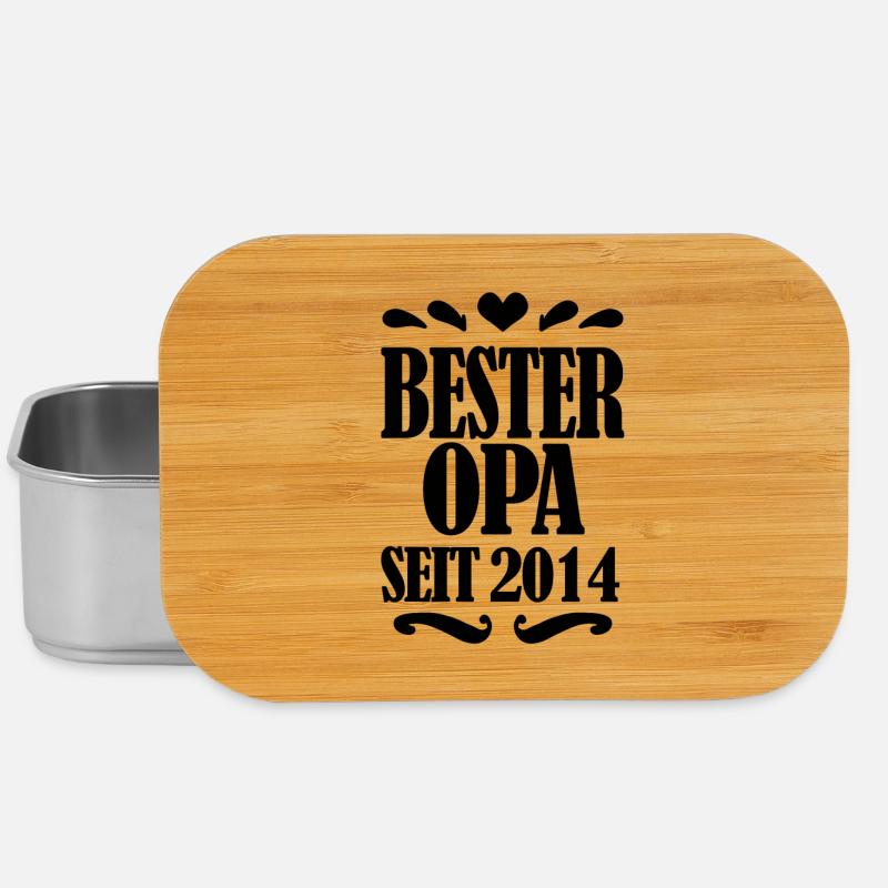 Bester Opa seit 2014 - Geschenk für Opa - Lunch Box - Silber