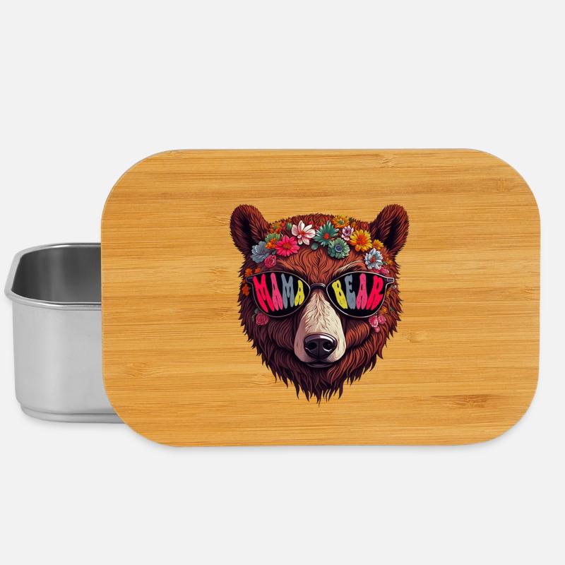 Mamabär Sonnenbrille Groovie Muttertag Blumen - Lunch Box - Silber