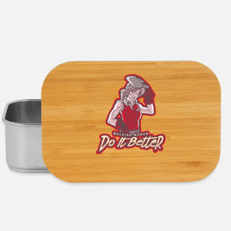 Schweißende Powerfrau – Do It Better - Lunch Box - Silber