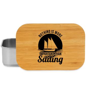 Nichts ist so wichtig wie das Segeln - Lunch Box - Silber - Vorne
