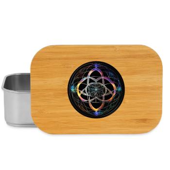Flower of geometry in light - Lunch Box - silver - Front