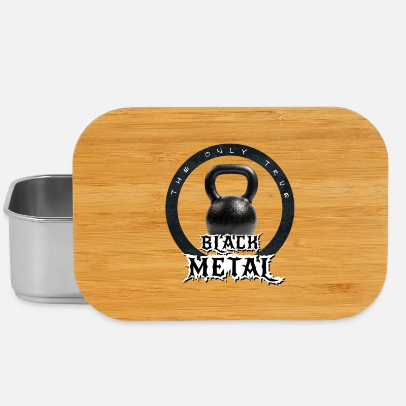 Der einzig wahre Black Metal... Kettlebell. Nimm es!! - Lunch Box - Silber