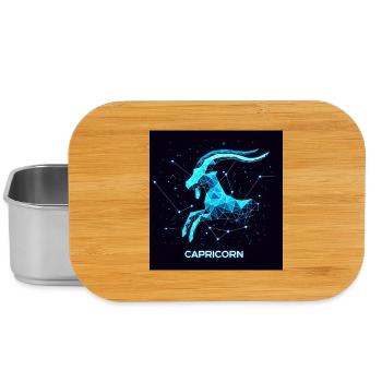 Capricorn constellation geometrique - Boîte à goûter - argent - Devant