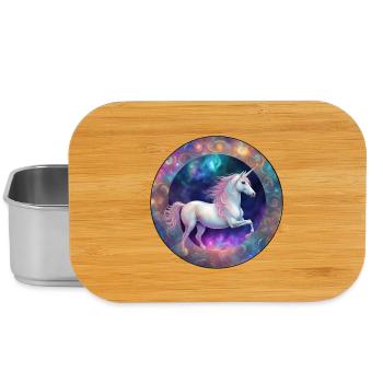 Galactic Unicorn Circle - Lunch Box - silver - Front