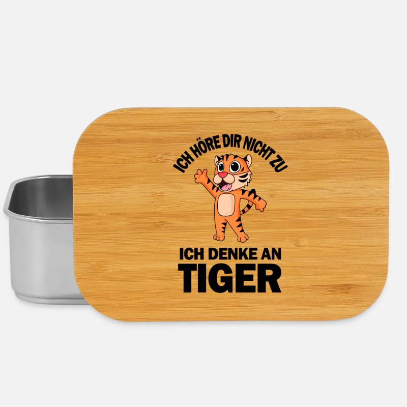 Tiger Spruch - Tiger Sprüche - Lunch Box - Silber