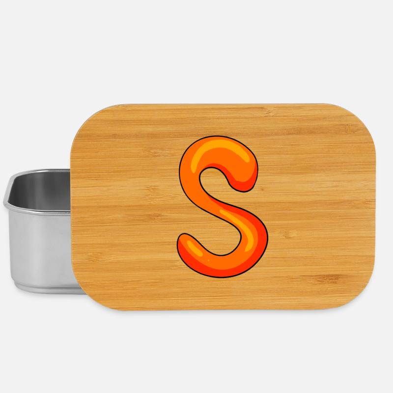 Buchstabe S Anfangsbuchstabe - Lunch Box - Silber