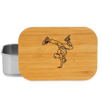 Breakdance Junge - Lunch Box - Silber - Vorne