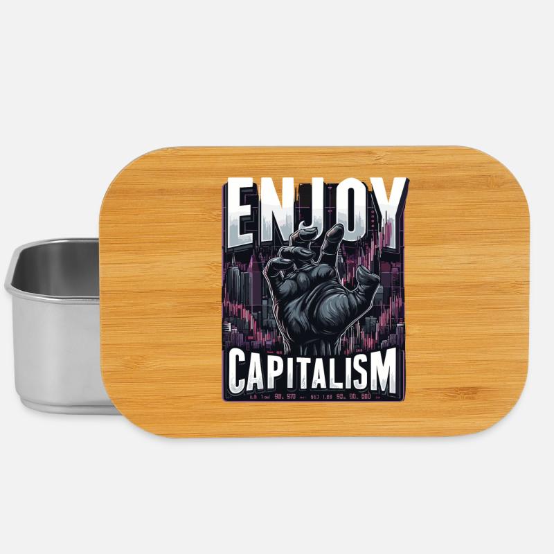 Enjoy Capitalism - Lunch Box - Silber