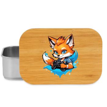 Gamer Cleverer Gaming Fuchs - Lunch Box - Silber - Vorne