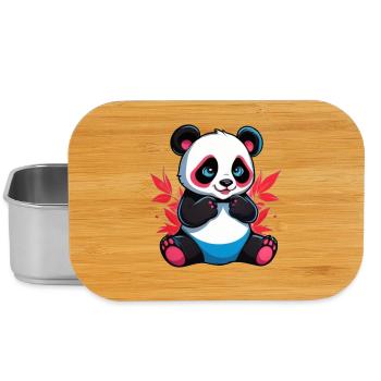 Panda Bear - Lunch Box - silver - Front