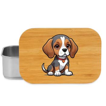 Beagle Love Pup - Lunch Box - silver - Front