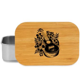 Ukulele Comic Look - Lunch Box - Silber - Vorne