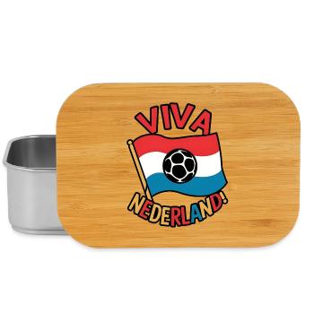 Conception du drapeau de football Viva Netherlands - Boîte à goûter - argent - Devant