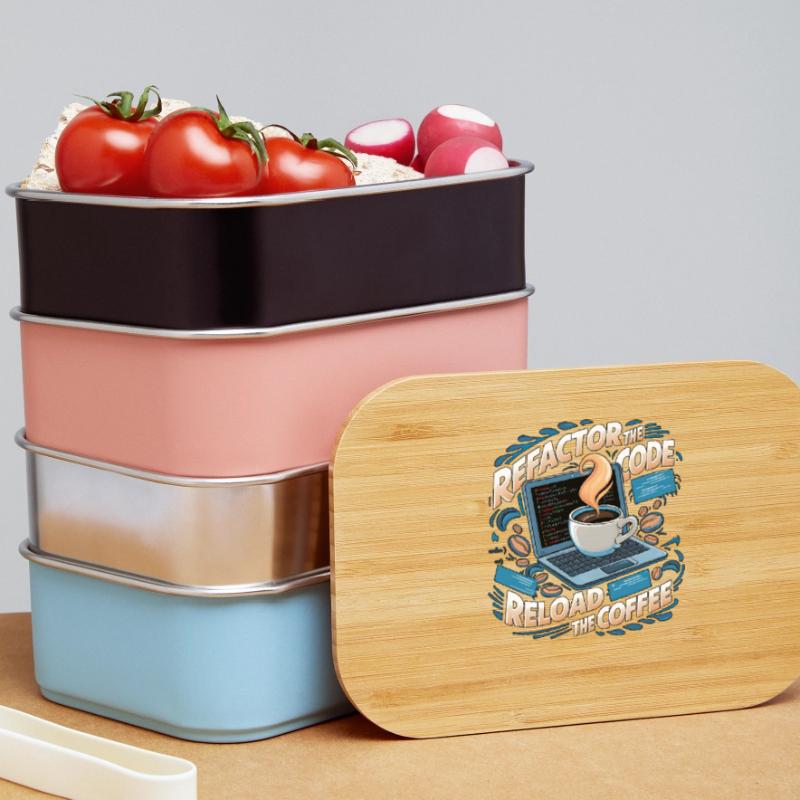 Programmers generate code from coffee Lunch Box