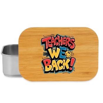 Liebevolle Rückgabe des Lehrerabdrucks - Lunch Box - Silber - Vorne