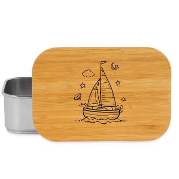 Cartoon Sailing - Lunch Box - silver - Front