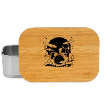Drums Graphics - Lunch Box - silver - Front