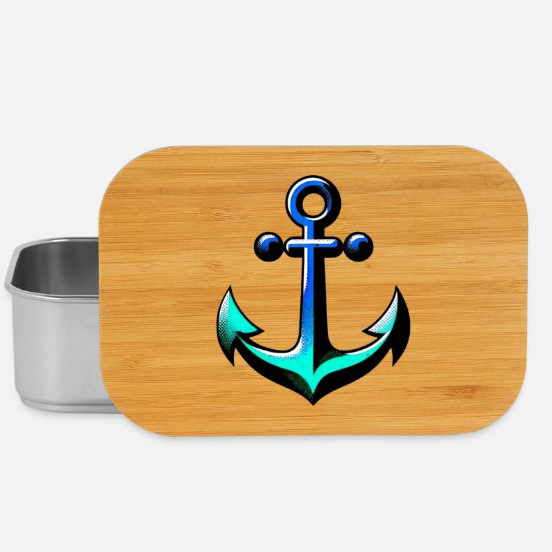 Ein Anker - Lunch Box - Silber