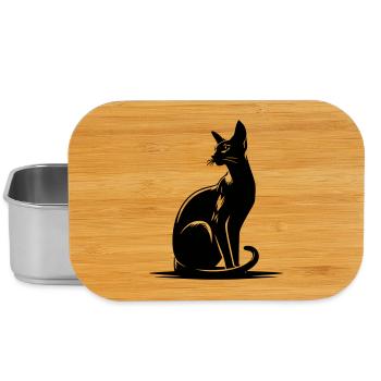 Orientalisch Kurzhaar Katze - Lunch Box - Silber - Vorne