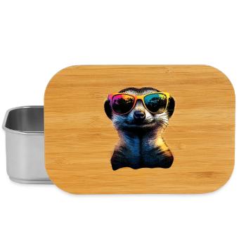 Lunettes de soleil suricate coloré mignon suricate - Boîte à goûter - argent - Devant