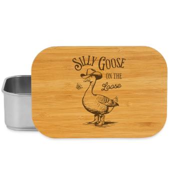Silly Goose sur le design lâche de style vintage - Boîte à goûter - argent - Devant