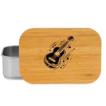 Ukulele Zeichnung - Lunch Box - Silber - Vorne