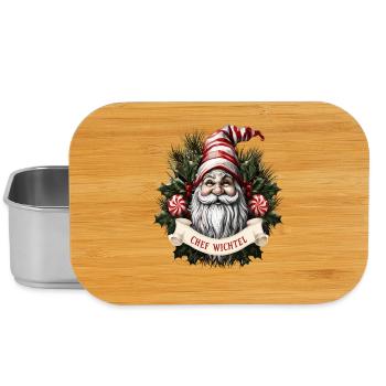 Chef Wichtel Weihnachtsgnom - Lunch Box - Silber - Vorne