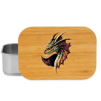 Dragon Mythical Creature Dragon Lover Fire Dragon - Lunch Box - silver - Front