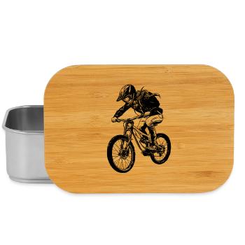 Mountain biker - Lunch Box - silver - Front