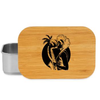 Saxophone player - Lunch Box - silver - Front