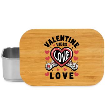 Valentine Vibes für verliebte zu Valentinstag - Lunch Box - Silber - Vorne