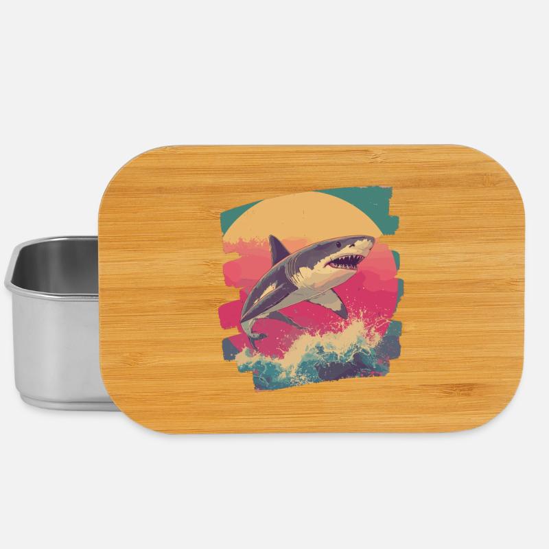 Haifisch - Lunch Box - Silber