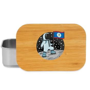 Astronaut Fahne Belize - Lunch Box - Silber - Vorne