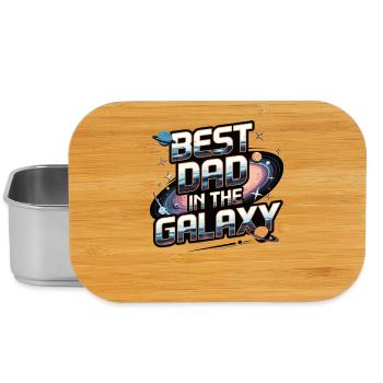 Meilleur papa de la galaxie | Cadeau pour la fête des pères - Boîte à goûter - argent - Devant