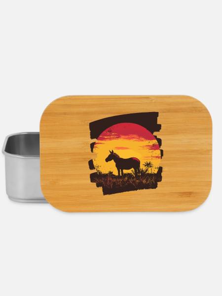 Esel - Lunch Box - Silber