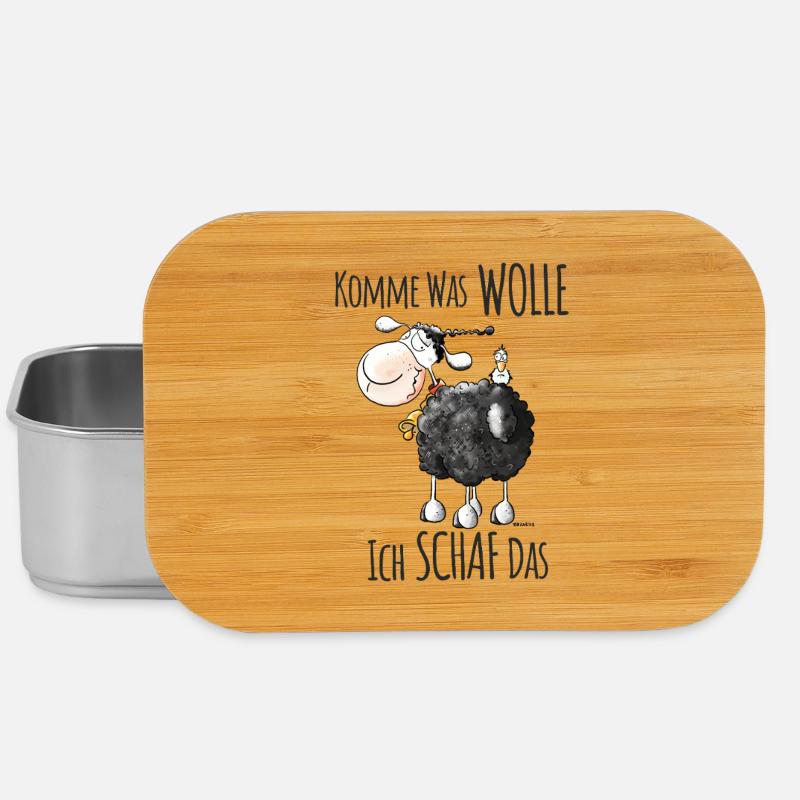 Komme Was Wolle Ich Schaf Das Schaf - Lunch Box - Silber