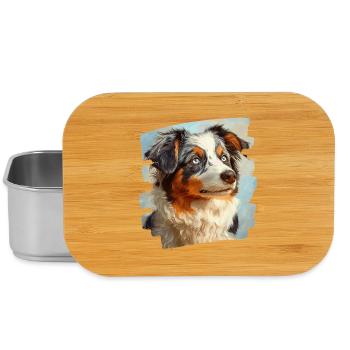 Australian Shepherd - Lunch Box - silver - Front