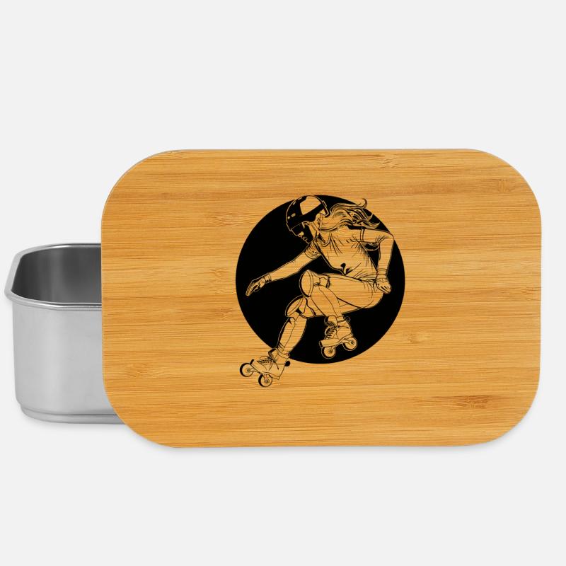 Patineur à roulettes - Boîte à goûter - argent