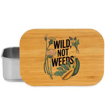 Wild not weeds - von der Natur inspirierte Kunst der Nahrungssuche - Lunch Box - Silber - Vorne