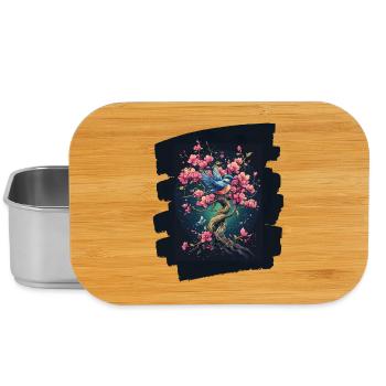 Spring Spring Beginning Flower Flowers - Lunch Box - silver - Front