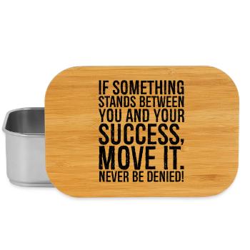 if something stands between you and your success - Lunch Box - Silber - Vorne