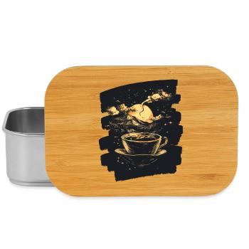 Kaffee Coffee Kaffeeliebhaber - Lunch Box - Silber - Vorne