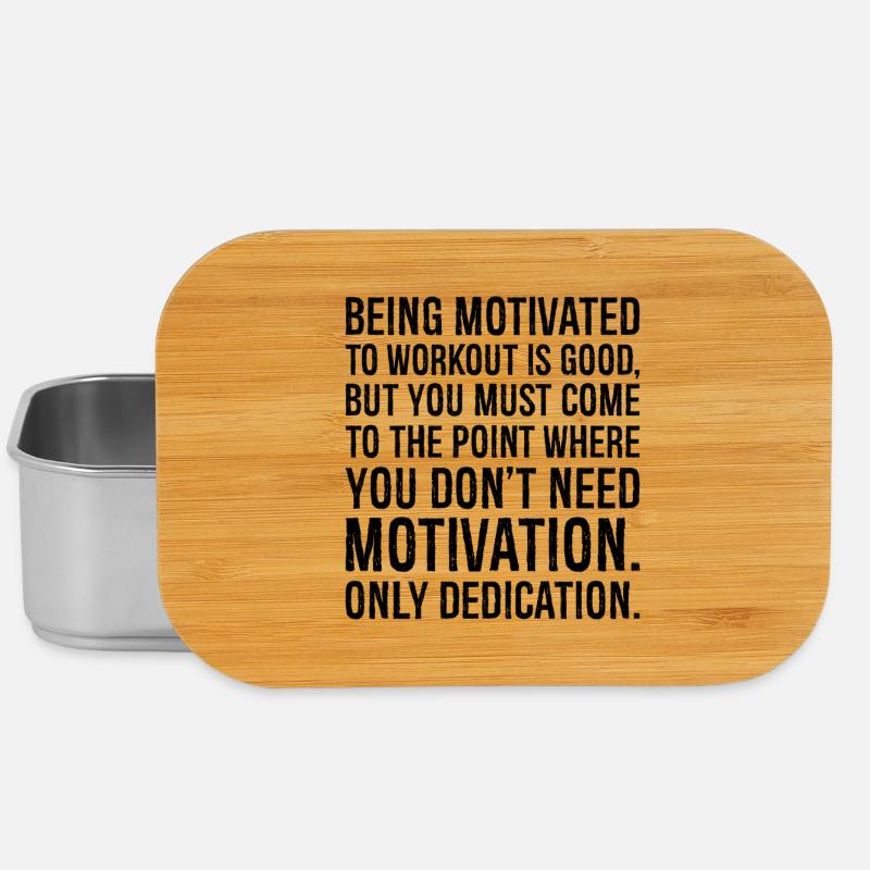 being motivated to workout is good - Lunch Box - silver