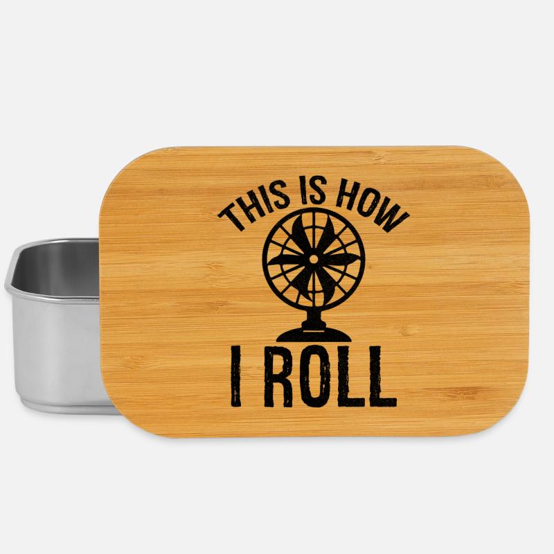 this is how I roll Table fan - Lunch Box - silver